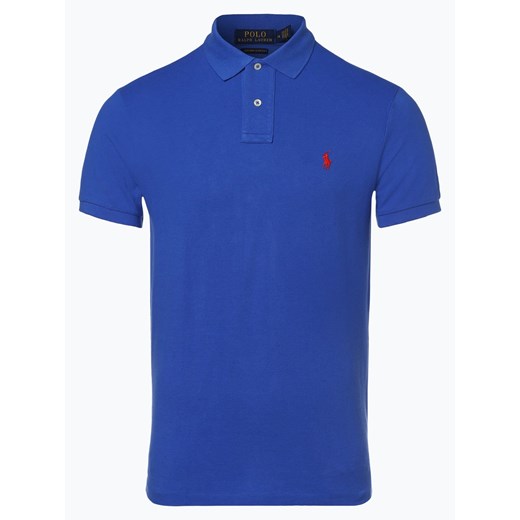 Polo Ralph Lauren - Męska koszulka polo – Custom Slim Fit, niebieski  Polo Ralph Lauren XXL vangraaf