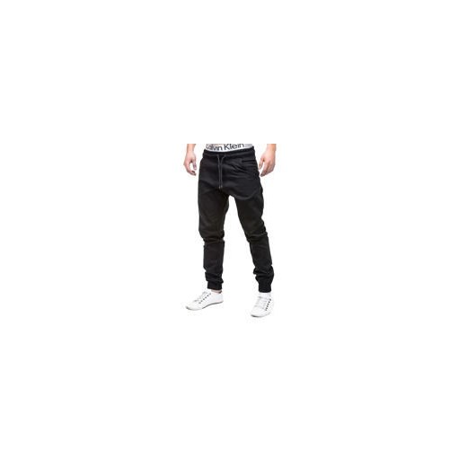 Spodnie męskie joggery P205 - czarne