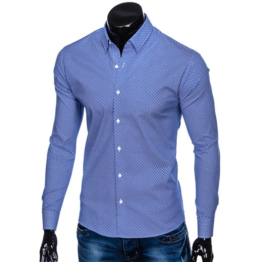 Koszula męska Ombre Clothing casualowa w abstrakcyjne wzory na wiosnę 