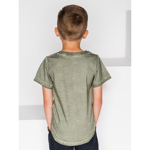 Koszulka dziecięca z nadrukiem KS021 - khaki