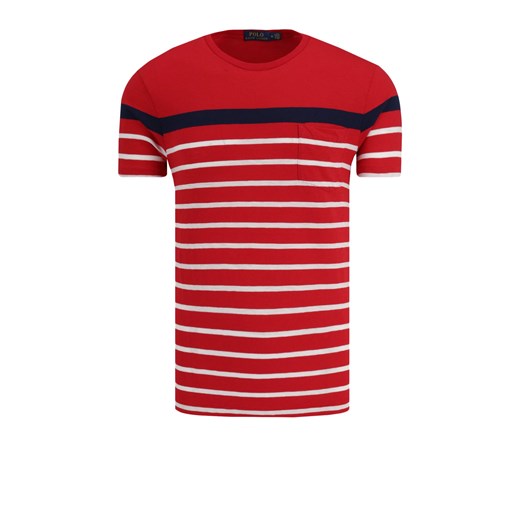 T-shirt męski Polo Ralph Lauren casual z krótkimi rękawami czerwony 