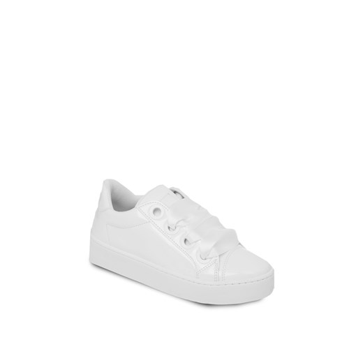 Sneakersy damskie białe Guess casual sznurowane 