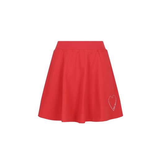 Spódnica Love Moschino czerwona mini na wiosnę 