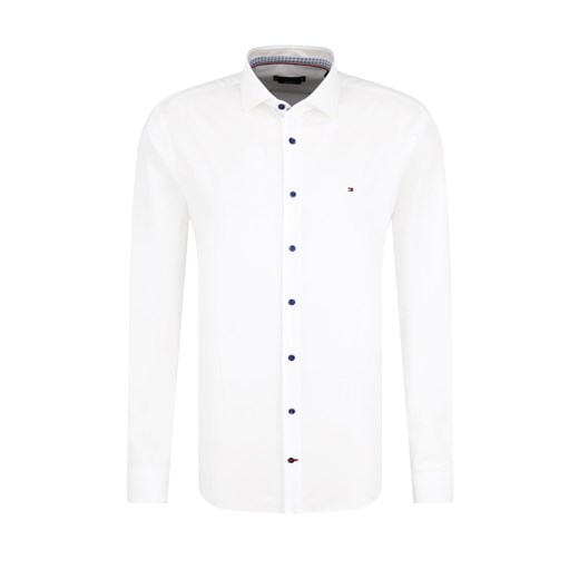 Biała koszula męska Tommy Hilfiger Tailored bez wzorów 