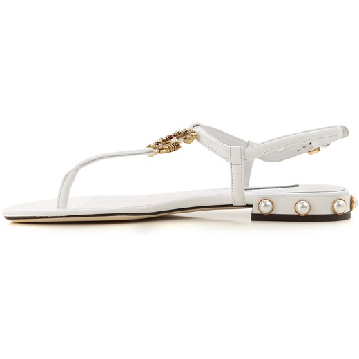 Dolce & Gabbana Sandały dla Kobiet, biały, Skóra, 2019, 37 38.5