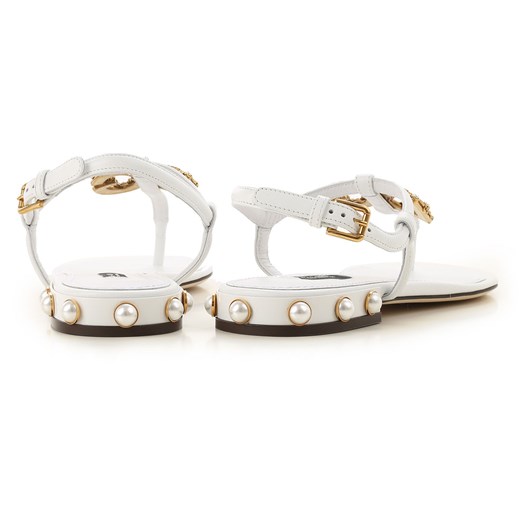 Dolce & Gabbana Sandały dla Kobiet, biały, Skóra, 2019, 37 38.5
