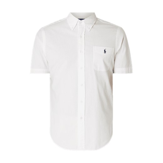 Koszula męska Polo Ralph Lauren biała gładka bawełniana 