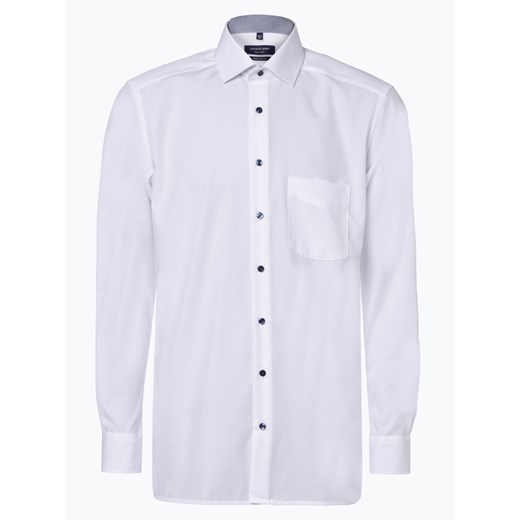 Koszula męska Andrew James biała bez wzorów elegancka 