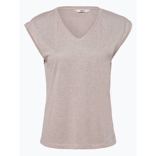 ONLY - T-shirt damski – Onlsilvery, różowy  Only L vangraaf