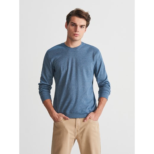 Reserved - Gładka bluza - Niebieski  Reserved L 