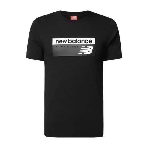 T-shirt męski New Balance czarny z krótkim rękawem 