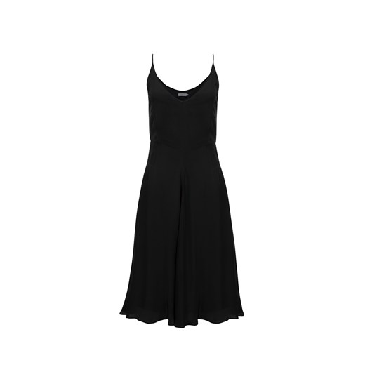 Sukienka Calvin Klein na spacer czarna trapezowa bez wzorów 