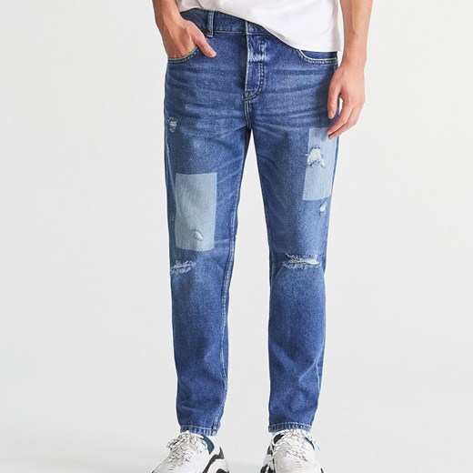 Reserved - Jeansy tapered fit - Niebieski  Reserved 30 