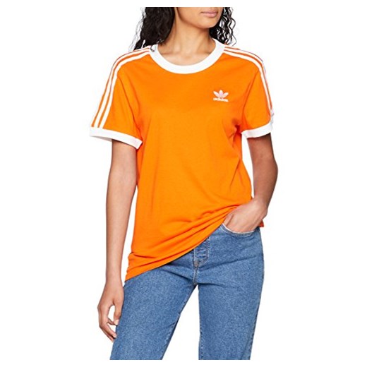 Adidas 3 Stripes w T-Shirt, kolor: pomarańczowy