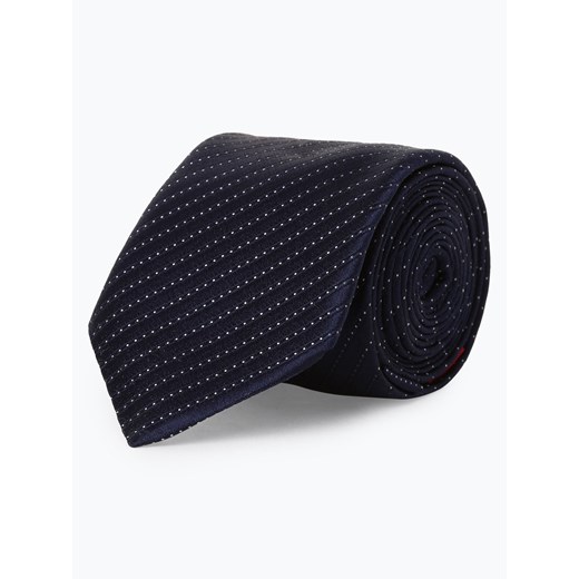 HUGO - Męski krawat z jedwabiu, niebieski  Hugo Boss One Size vangraaf