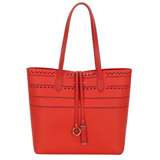 Shopper bag David Jones czerwona 