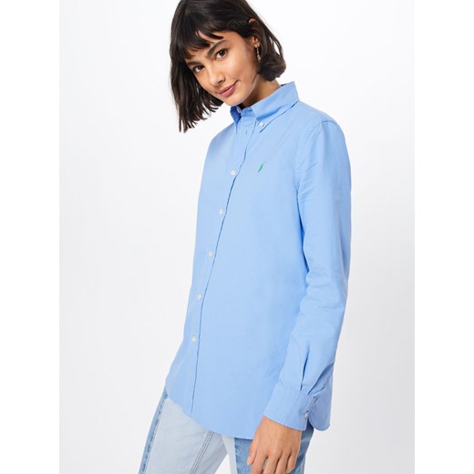 Koszula damska niebieska Polo Ralph Lauren bawełniana z długim rękawem 