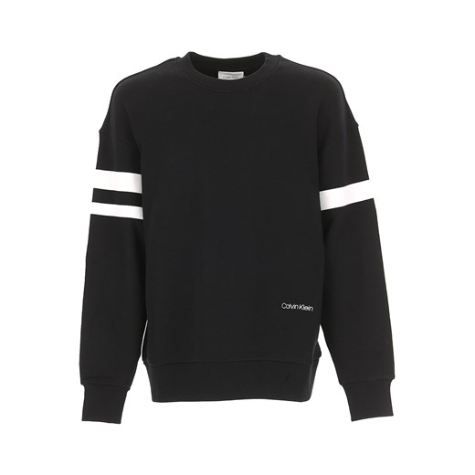 Calvin Klein Bluza dla Mężczyzn Na Wyprzedaży, czarny, Bawełna, 2019, L M S