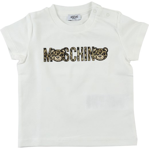 Odzież dla niemowląt biała Moschino z napisami 