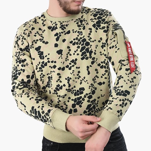 Bluza męska Alpha Industries w abstrakcyjne wzory bawełniana 