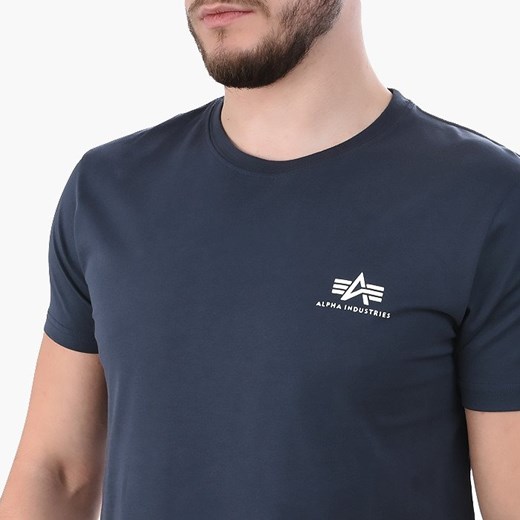 T-shirt męski Alpha Industries niebieski 