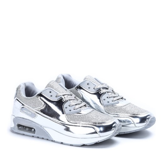 Sportowe buty w kolorze srebrnym Silverea - Obuwie  Royalfashion.pl 38 