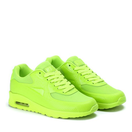 Zielone neonowe buty sportowe Get Happy - Obuwie  Royalfashion.pl 36 