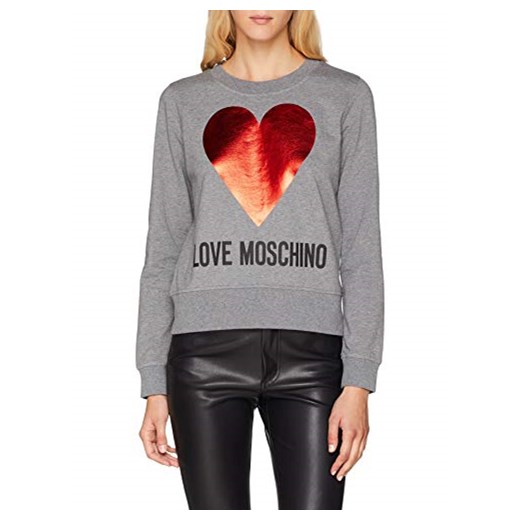 Bluzka damska Love Moschino z długimi rękawami w stylu młodzieżowym 