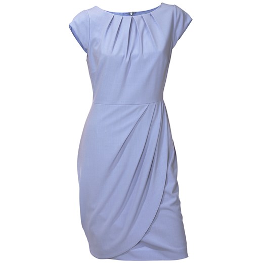 Sukienka Heine niebieska mini z okrągłym dekoltem 