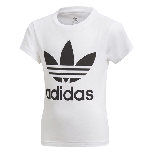 Bluzka dziewczęca biała Adidas Originals w nadruki 