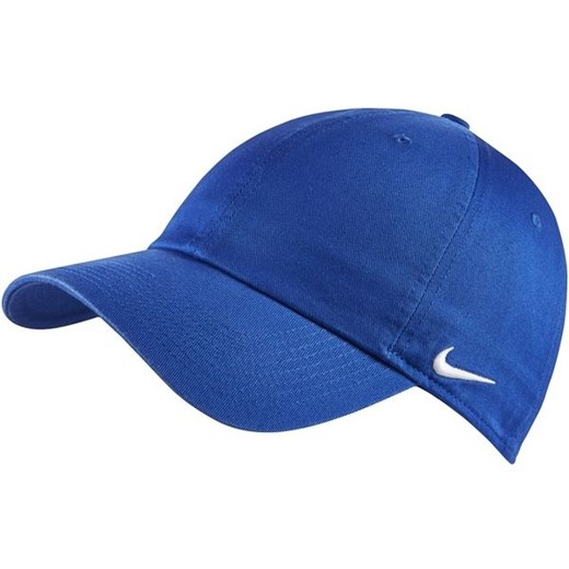 Niebieskie czapka z daszkiem damska Nike gładkie młodzieżowe 