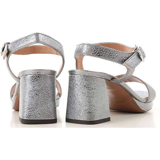Lautre Chose Sandały dla Kobiet Na Wyprzedaży, stalowy, Skóra, 2019, 36.5 39
