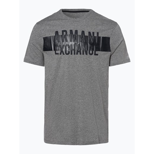 Armani Exchange - T-shirt męski, szary  Armani XXL vangraaf