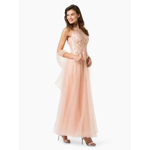 Sukienka różowa Luxuar Fashion na bal bez rękawów 