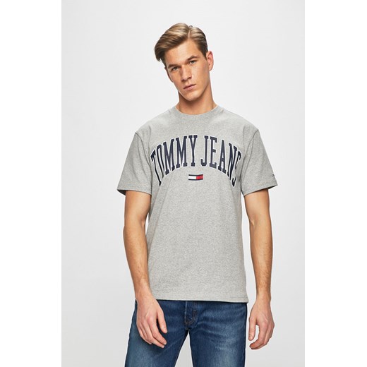 T-shirt męski Tommy Jeans z krótkim rękawem z bawełny 