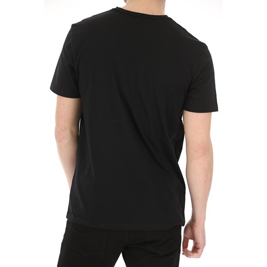 T-shirt męski Christian Dior jesienny czarny z krótkim rękawem 