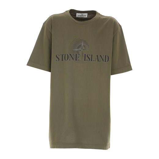 Stone Island Koszulka Dziecięca dla Chłopców, wojskowy zielony, Bawełna, 2019, 10Y 6Y