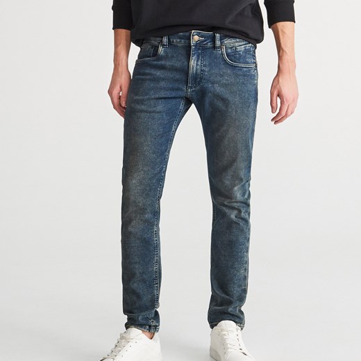 Reserved - Spodnie jeansowe slim - Niebieski Reserved  28 