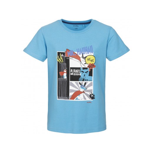T-shirt chłopięce niebieski Endo z krótkim rękawem 