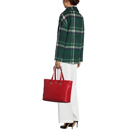 Shopper bag Hugo Boss na ramię matowa mieszcząca a4 