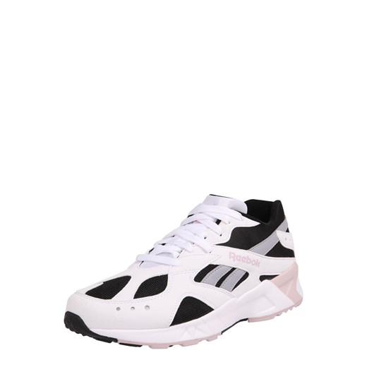 Buty sportowe damskie białe Reebok Classic na wiosnę bez wzorów skórzane płaskie sznurowane 