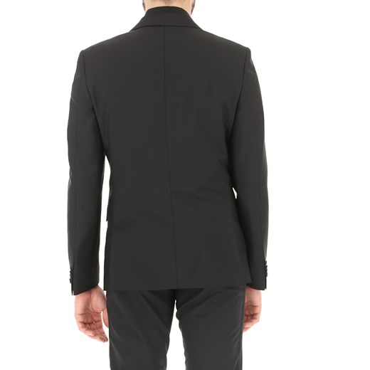 Marynarka męska Givenchy czarna z bawełny bez wzorów 