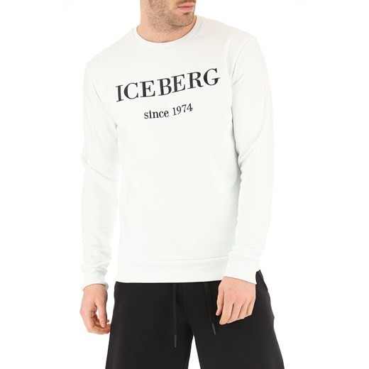 Iceberg Bluza dla Mężczyzn Na Wyprzedaży, biały (Optic White), Bawełna, 2019, L M S