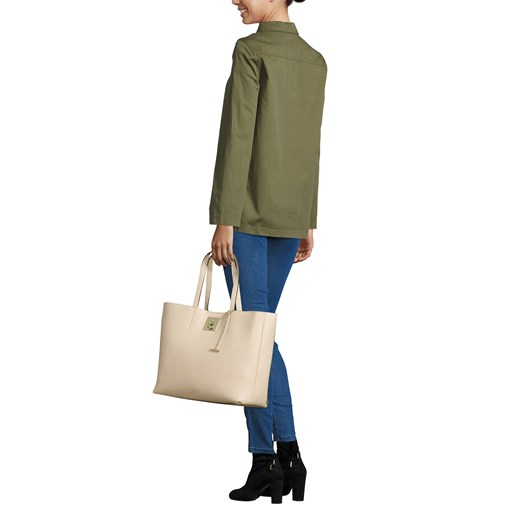 Shopper bag Calvin Klein różowa z breloczkiem 