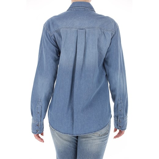 Isabel Marant Koszula dla Kobiet Na Wyprzedaży, niebieski denim, Bawełna, 2019, 0 38 40