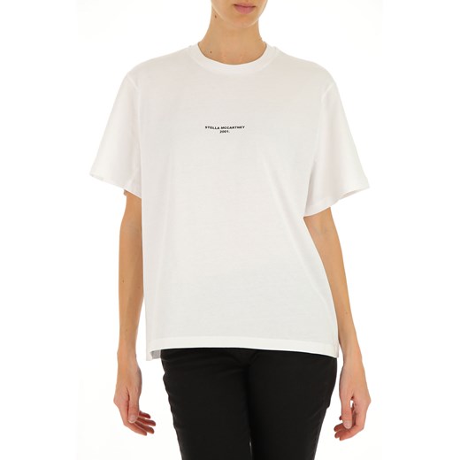 Stella McCartney Koszulka dla Kobiet, biały, Bawełna, 2021, 38 44