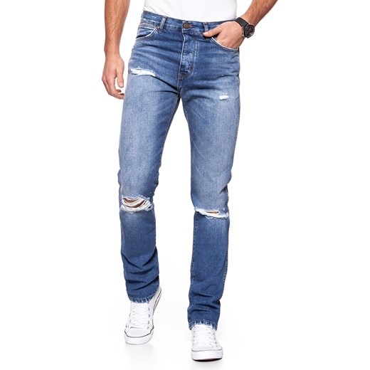 Niebieskie jeansy męskie Wrangler 