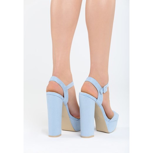 Niebieskie Sandały Chic Heels