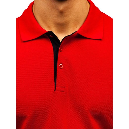 Koszulka polo męska czerwona Bolf 171222  Denley M okazja  