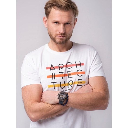 Męski t-shirt z napisem T-ARCH Volcano  M okazyjna cena Volcano.pl 